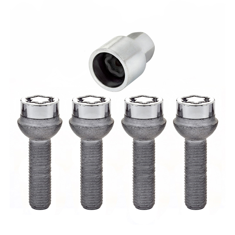 McGard Wheel locking bolts M12x1.50 - Round-Head R12 - Length 39.9mm (17mm hex)