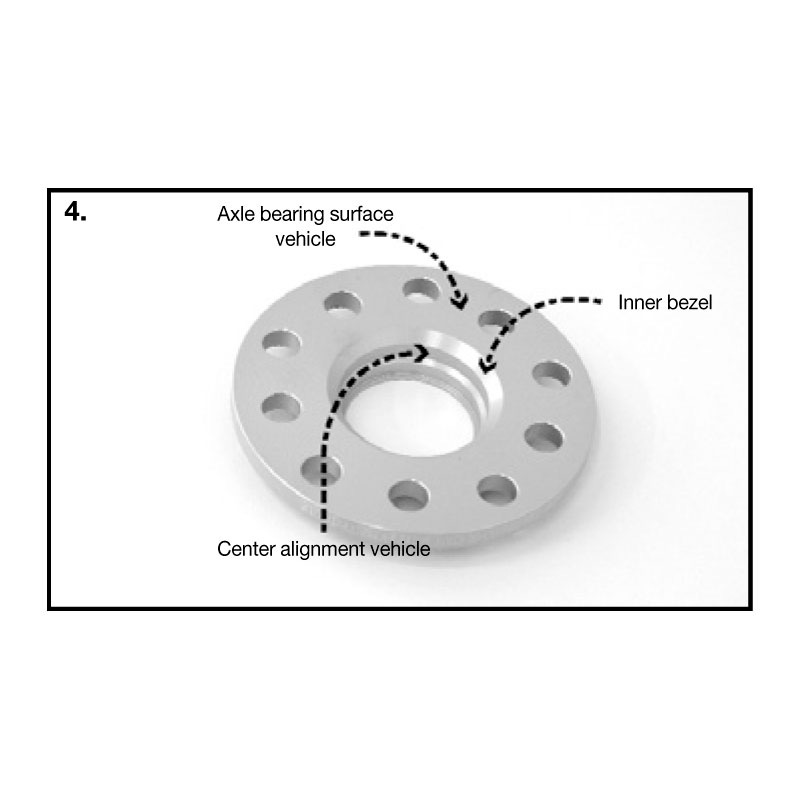 H&R DRS-MZ-System Wheelspacers 9mm 4x100 - Hub 54,1mm - Bolt size M12x1,5 -  Fiat