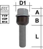 Wielbout M14 x 1,5 25 Kegel