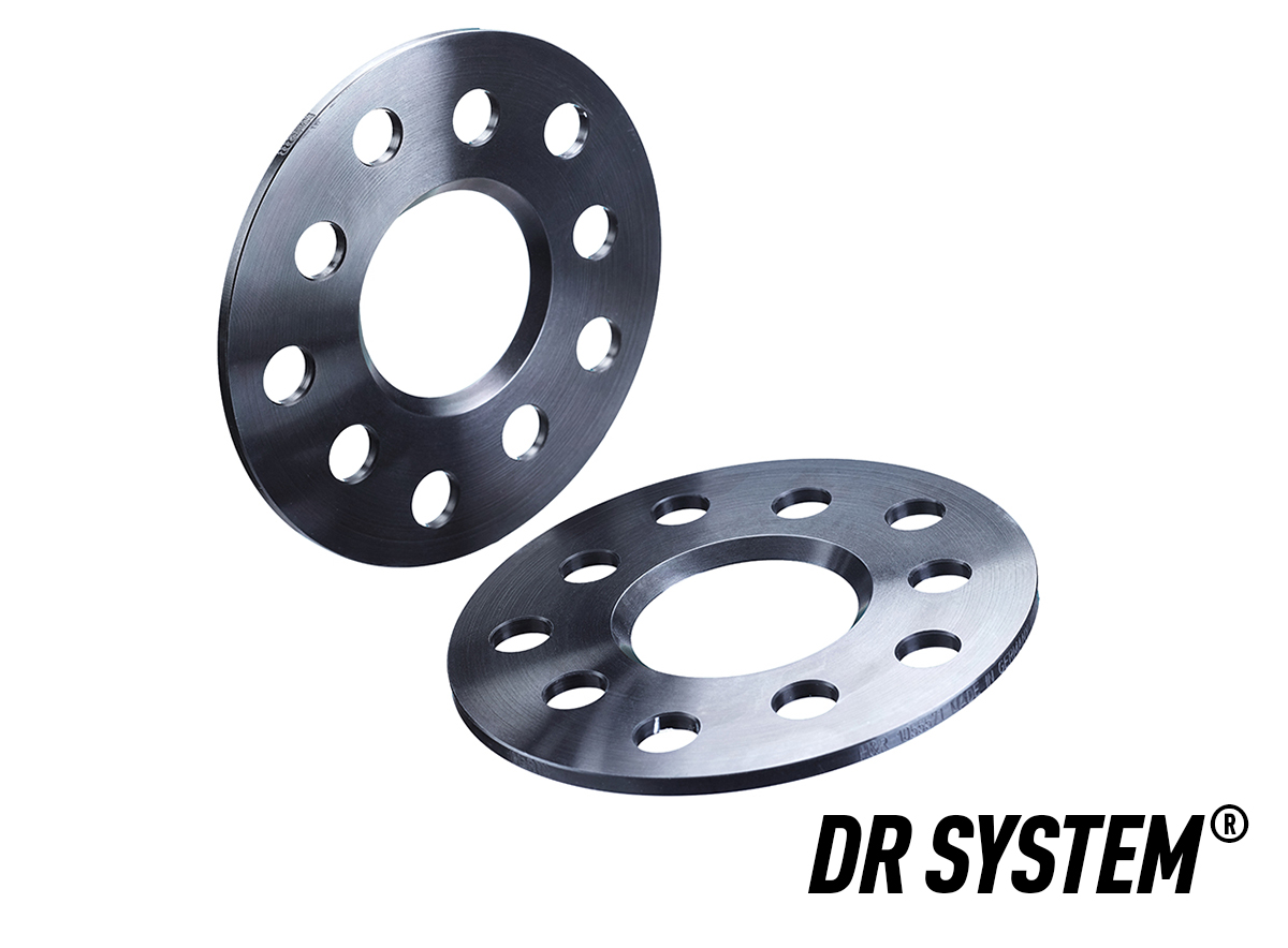 H&R DR-System Wheelspacers 10mm 5x114,3 - Hub 66,0mm - Bolt size M12x1,5 -  Nissan/Renault - Black