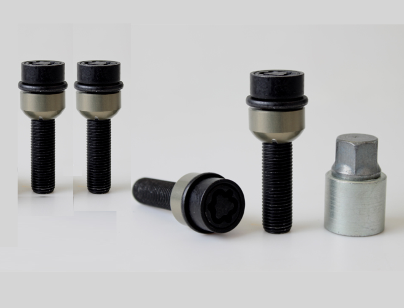 Wielsloten M14 x 1,5 56mm Porsche R14 Zwart 2-delig BVN556RAR14