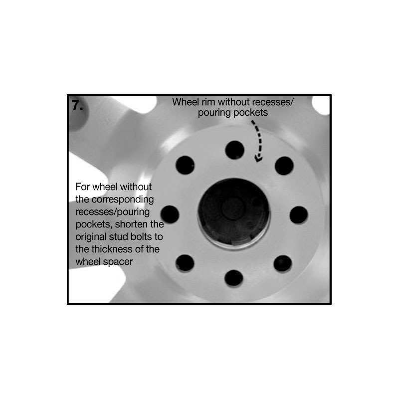 H&R DRM-System Wheelspacers 22mm 5x120 - Hub 64,0mm - Bolt size M14x1,5 -  Honda - Black