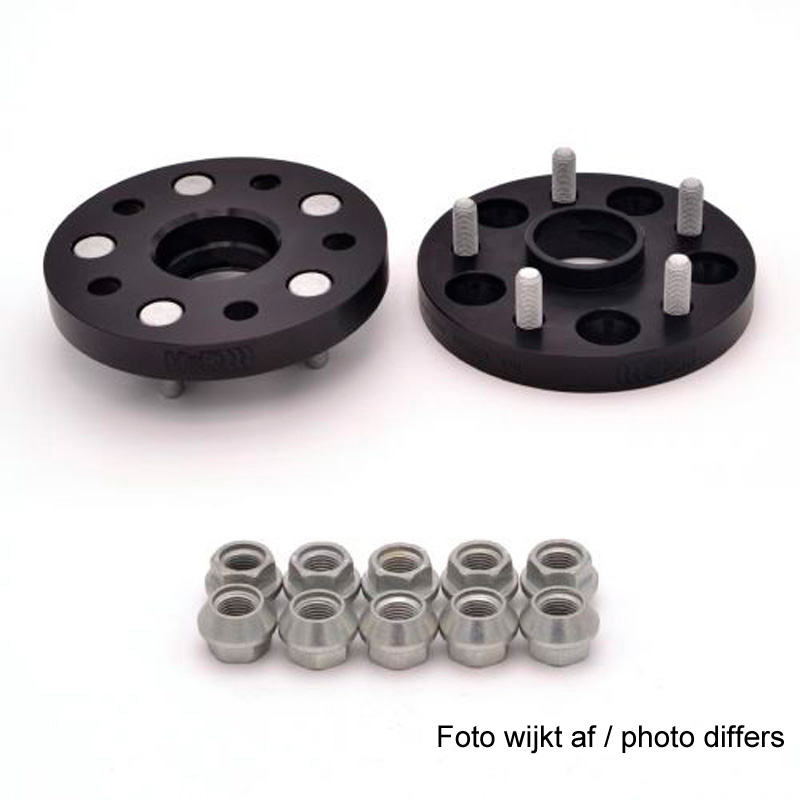 H&R DRM-System Wheelspacers 22mm 5x120 - Hub 64,0mm - Bolt size M14x1,5 -  Honda - Black