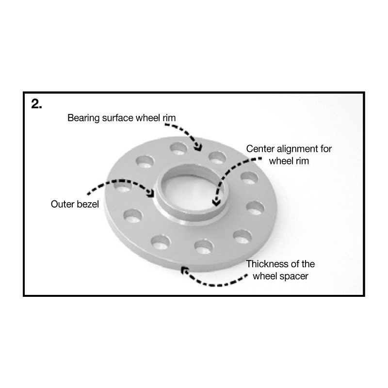 H&R DRS-MZ-System Wheelspacers 10mm 5x114,3 - Hub 64,0mm - Bolt size M14x1,5 -  Tesla