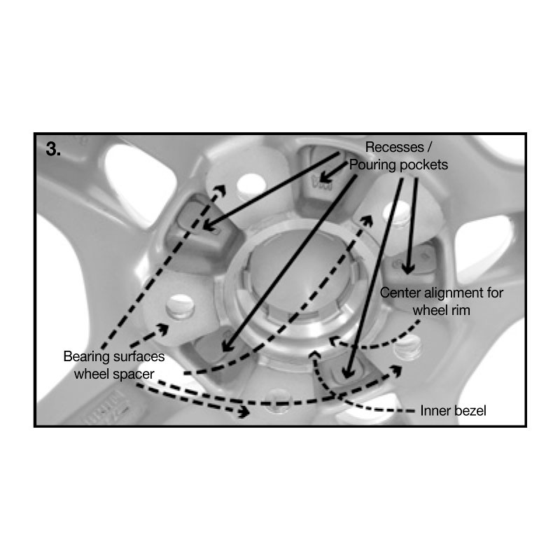 H&R DRA-System Wheelspacers 70mm 5x130 - Hub 71,6mm - Bolt size M14x1,5 -  Porsche - Black