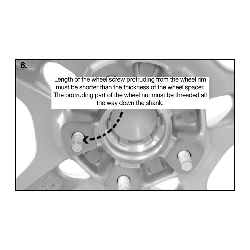 H&R DRA-System Wheelspacers 30mm 4x100 - Hub 56,2mm - Bolt size M12x1,5 -  Mini - Black