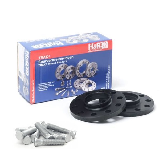 H&R Wheel Spacers 15mm 5x130 - Hub 71,6mm - Bolt size M14x1,5 -  Porsche - Black