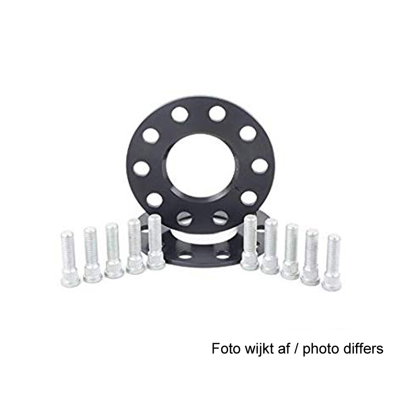 H&R DRS-MZ-System Wheelspacers 10mm 5x114,3 - Hub 64,0mm - Bolt size M14x1,5 -  Tesla - Black